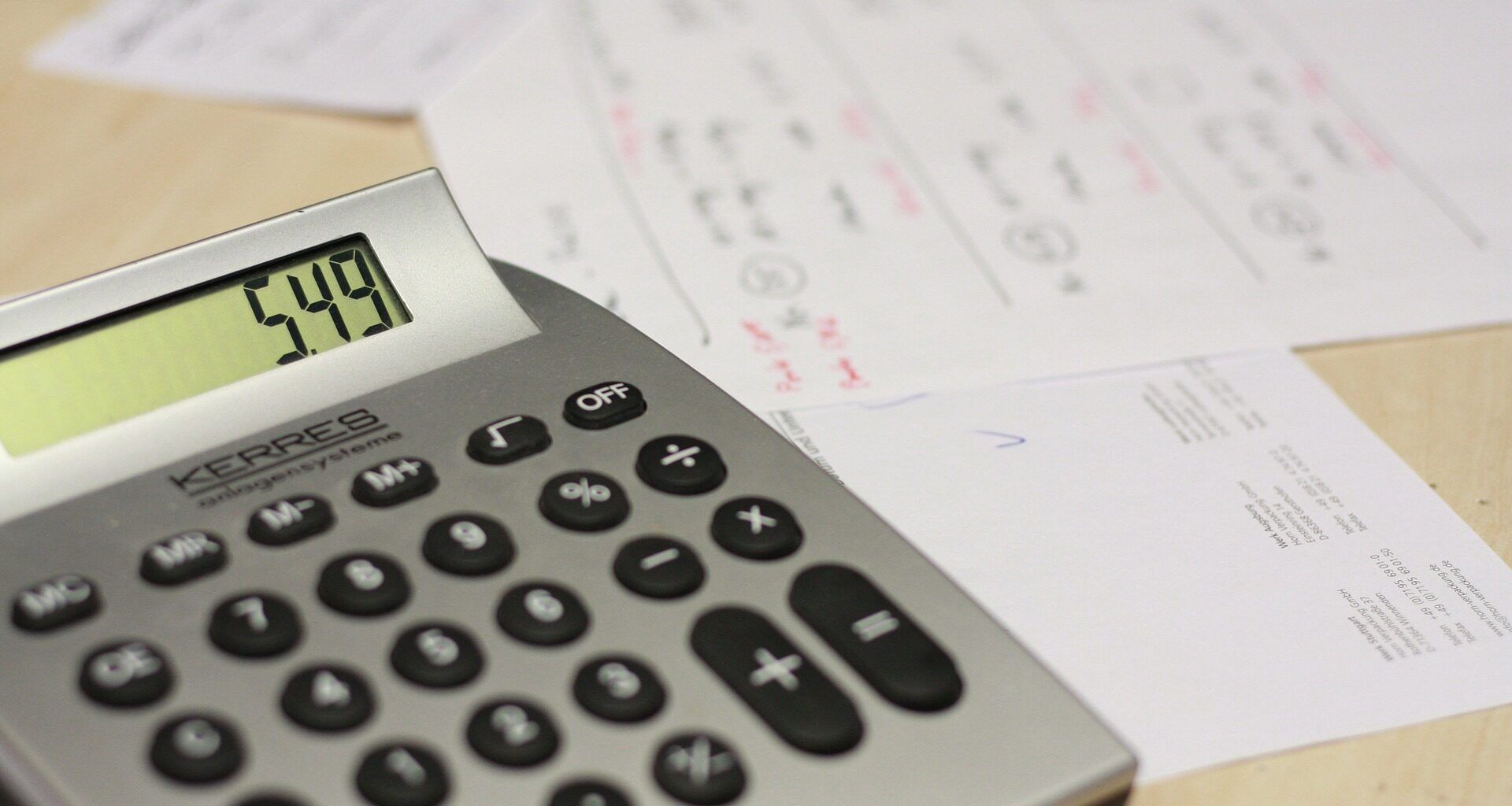 Calculadora com notas atrás